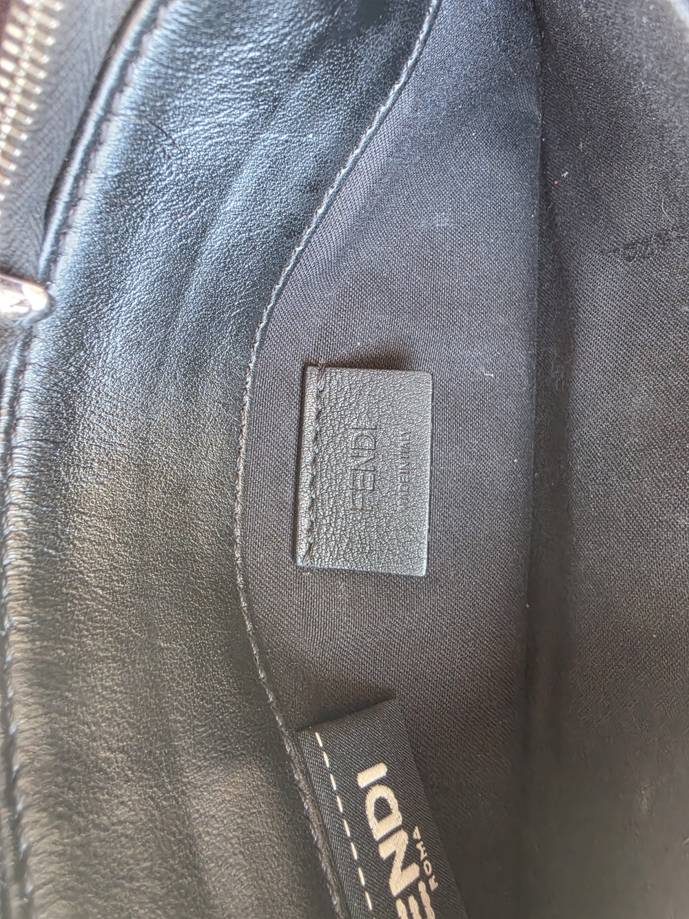 Fendi Black Leather Hypnoteyes Clutch Purse - Picture 7 of 16